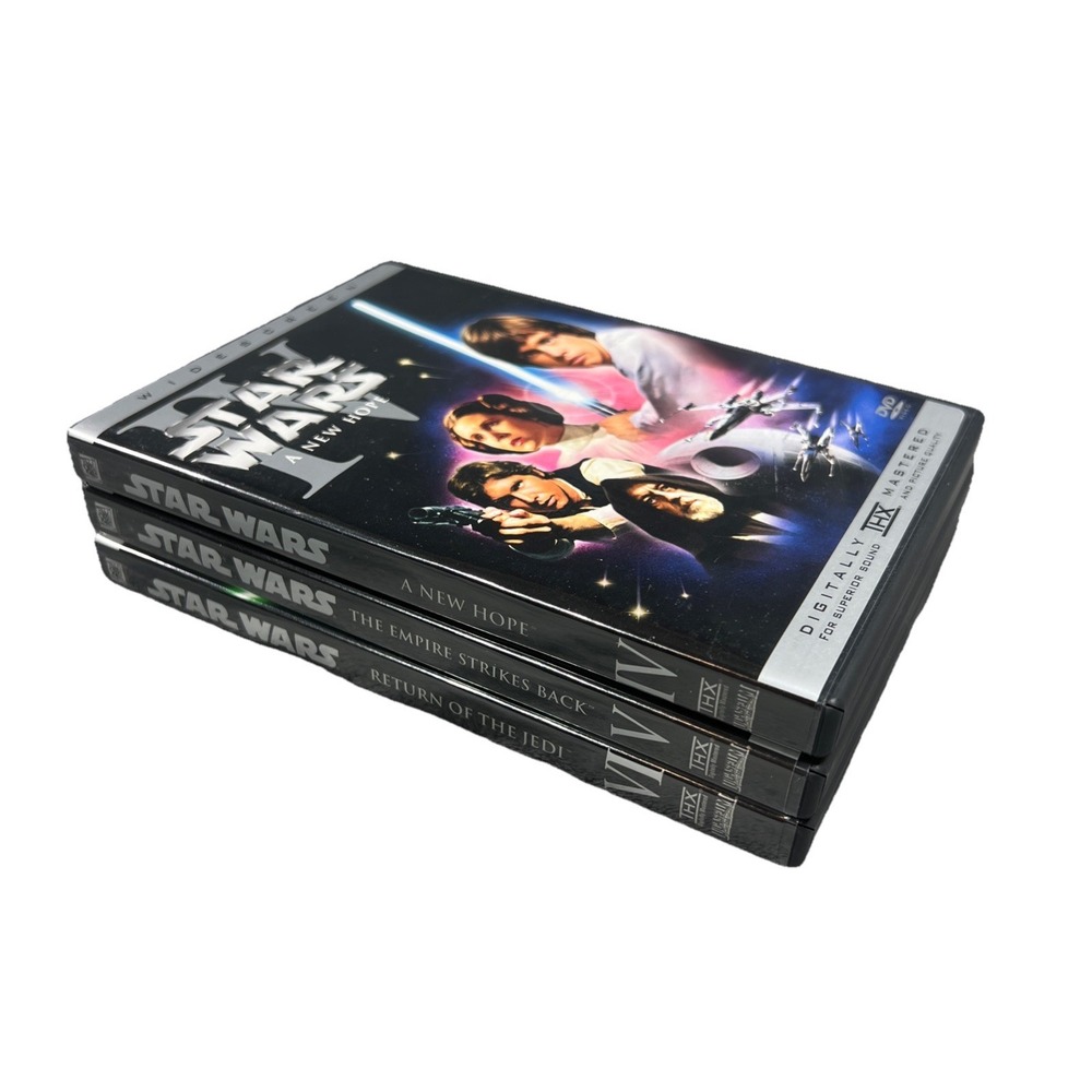 Star Wars DVD Episode 4 Lot of 3‎ New Hope Empire Strikes Back Return of Jedi